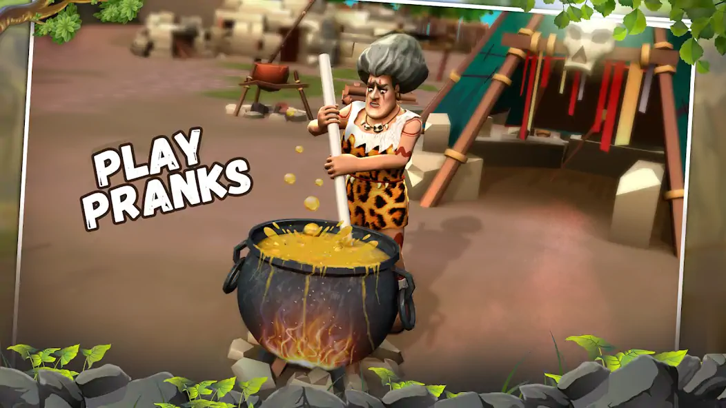 Download Scary Teacher Stone Age MOD [Unlimited money] + MOD [Menu] APK for Android