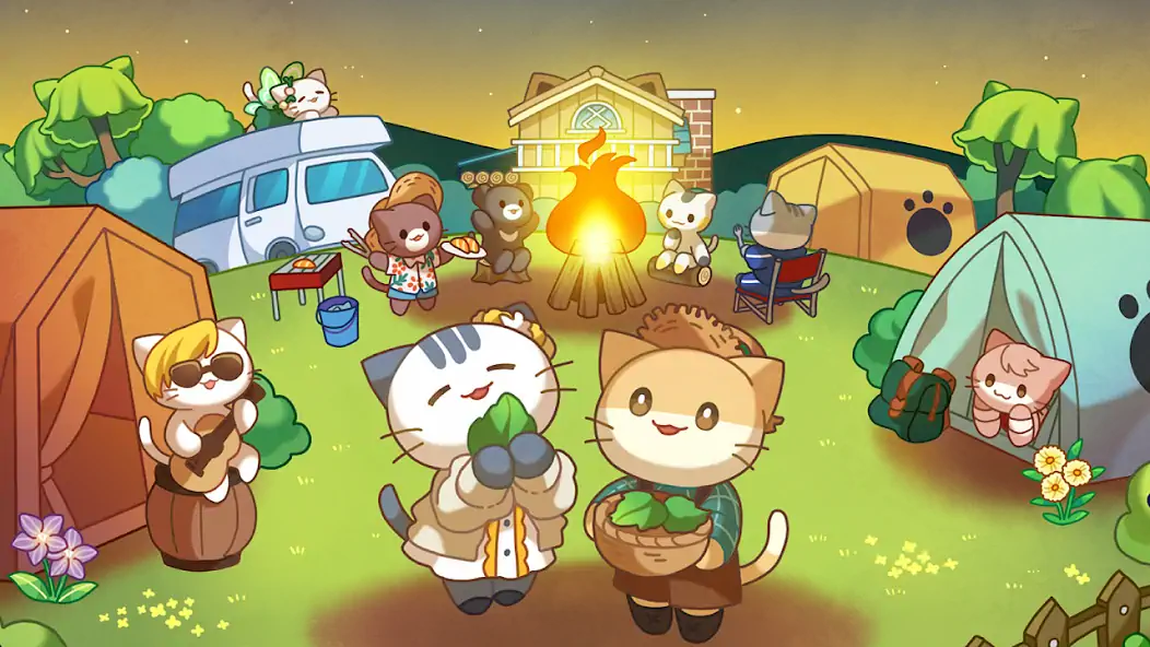 Download Cat Forest - Healing Camp MOD [Unlimited money/coins] + MOD [Menu] APK for Android