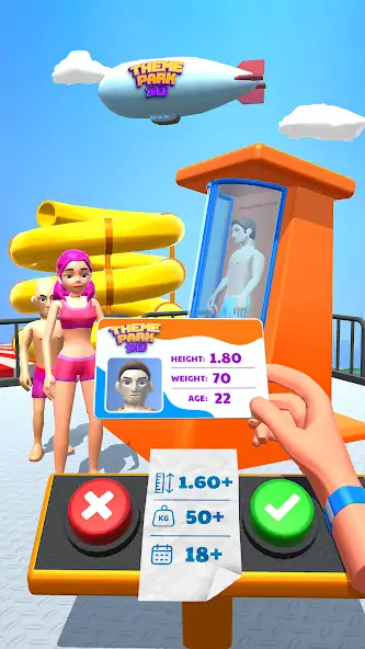 Download Theme Park 3D - Fun Aquapark MOD [Unlimited money] + MOD [Menu] APK for Android