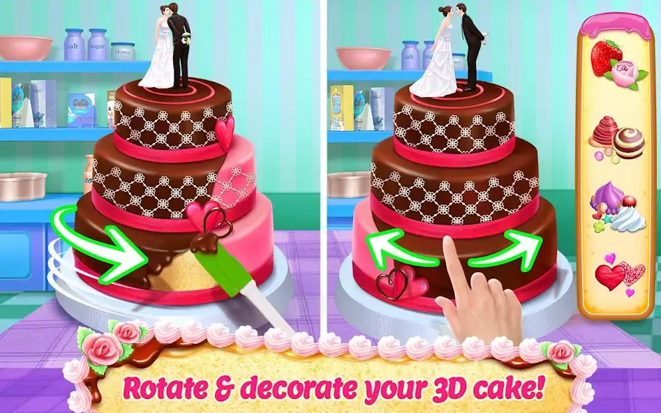 Download Real Cake Maker 3D Bakery MOD [Unlimited money] + MOD [Menu] APK for Android