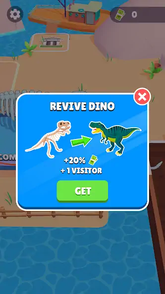 Download Dino Gallery: Idle Museum Sim MOD [Unlimited money/coins] + MOD [Menu] APK for Android