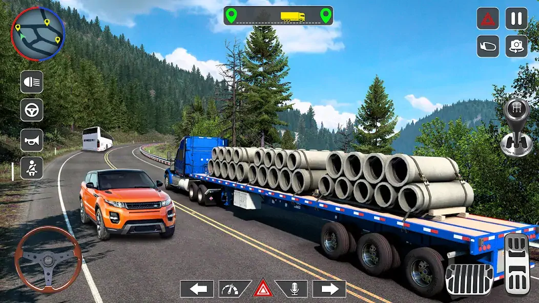 Download Cargo Truck Driving Sim Games MOD [Unlimited money/gems] + MOD [Menu] APK for Android