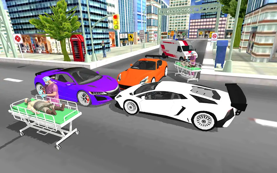 Download The City Ambulance Games MOD [Unlimited money/gems] + MOD [Menu] APK for Android