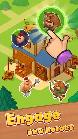 Download Hero Village: Idle Tycoon rpg MOD [Unlimited money/coins] + MOD [Menu] APK for Android