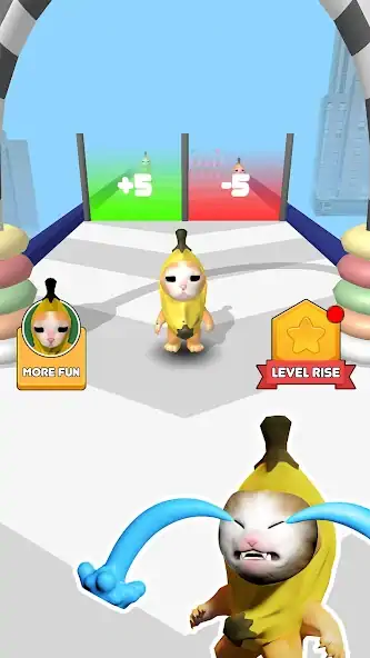 Download Merge Banana Cat Food Battle MOD [Unlimited money/coins] + MOD [Menu] APK for Android