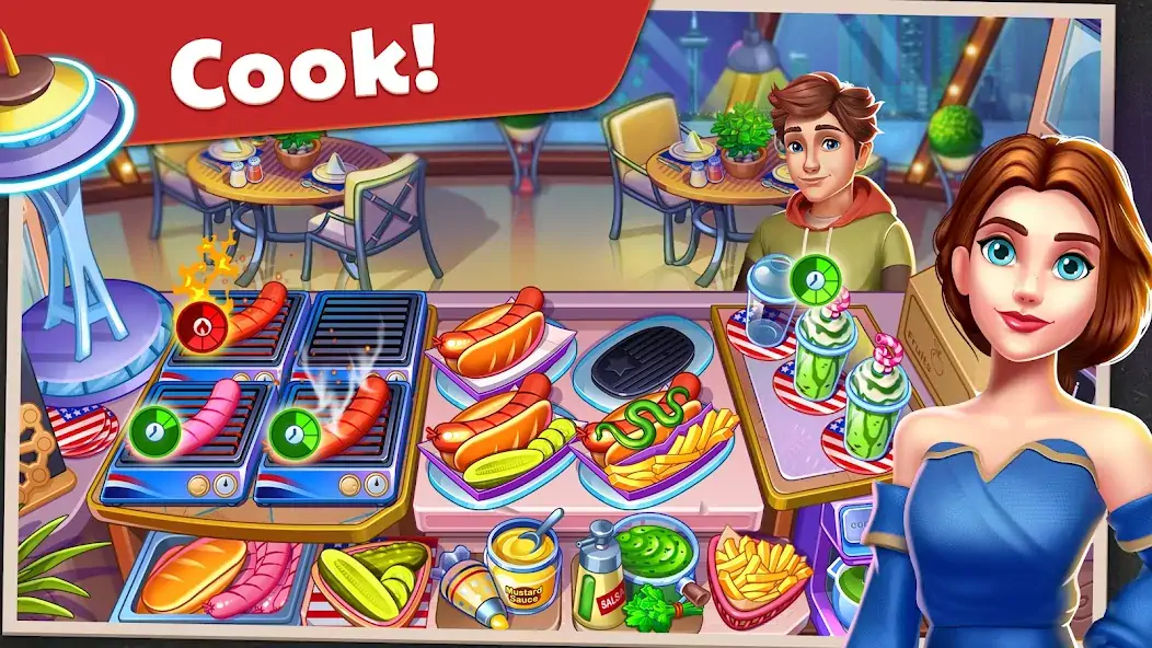 Download American Cooking Star Games MOD [Unlimited money/gems] + MOD [Menu] APK for Android