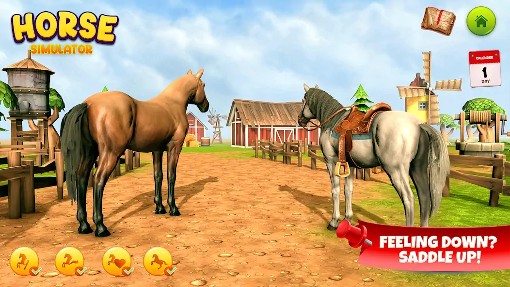 Download Horse Simulator Family Game 3D MOD [Unlimited money] + MOD [Menu] APK for Android