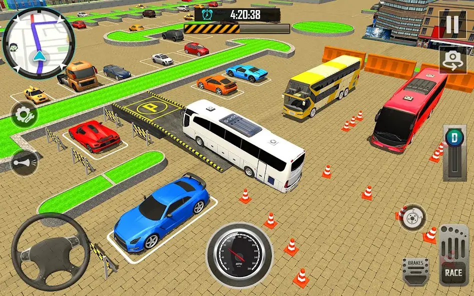 Download Bus Parking Game: 3D Bus Games MOD [Unlimited money/gems] + MOD [Menu] APK for Android