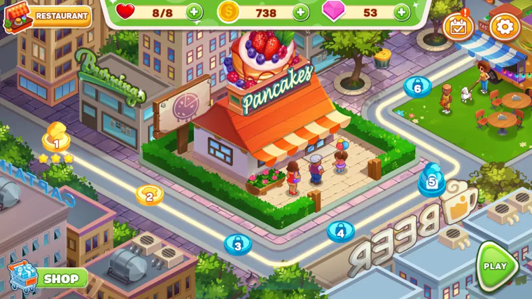 Download Cooking Town MOD [Unlimited money/gems] + MOD [Menu] APK for Android
