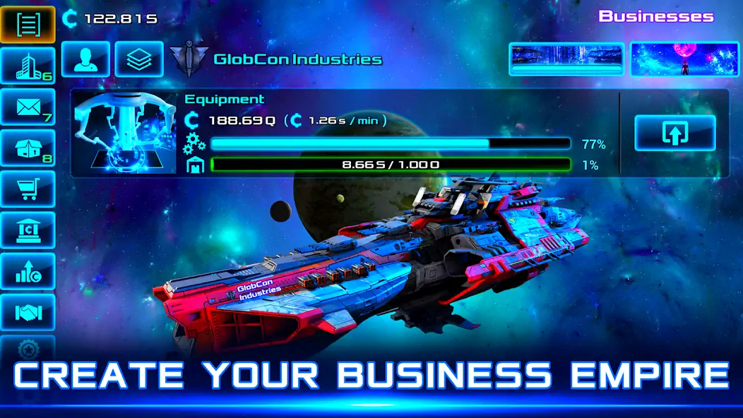 Download Idle Space Business Tycoon MOD [Unlimited money/gems] + MOD [Menu] APK for Android
