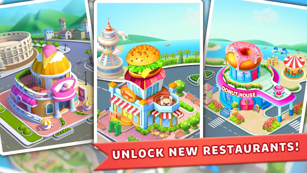 Download Cookingscapes: Cooking Games MOD [Unlimited money] + MOD [Menu] APK for Android
