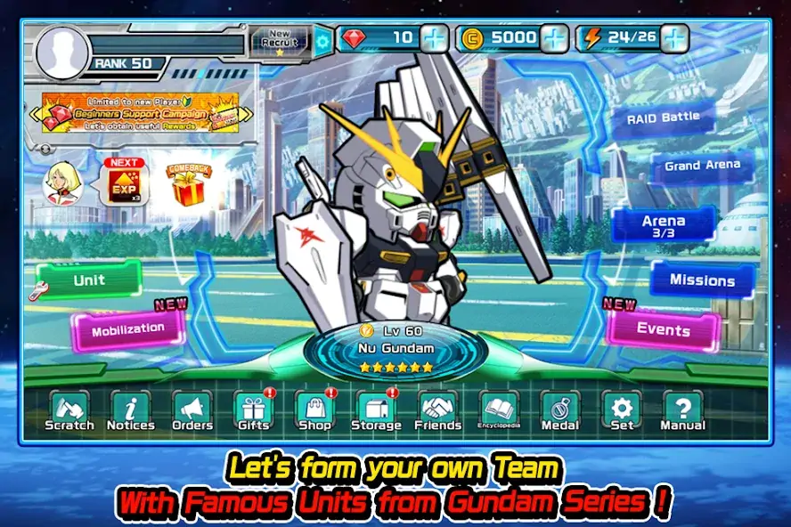 Download LINE: Gundam Wars MOD [Unlimited money/gems] + MOD [Menu] APK for Android