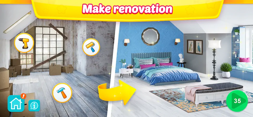 Download Interior Story: home design 3D MOD [Unlimited money/coins] + MOD [Menu] APK for Android