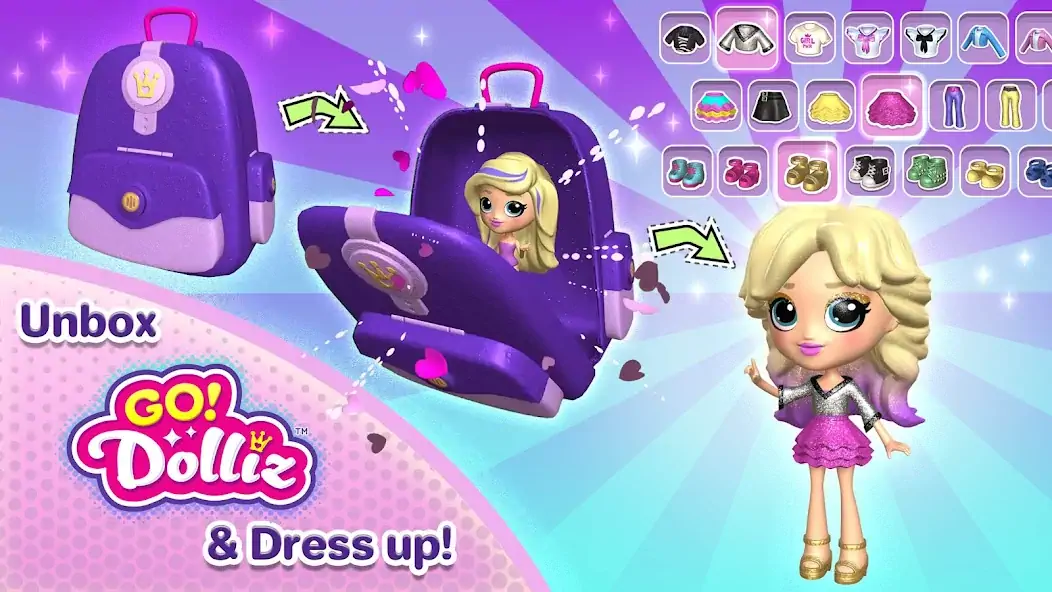 Download Go! Dolliz: 3D Doll Dress Up MOD [Unlimited money] + MOD [Menu] APK for Android