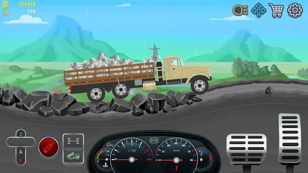 Download Trucker Real Wheels: Simulator MOD [Unlimited money] + MOD [Menu] APK for Android