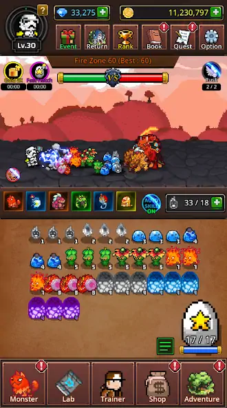 Download Grow Mergemon Masters-Idle Rpg MOD [Unlimited money] + MOD [Menu] APK for Android