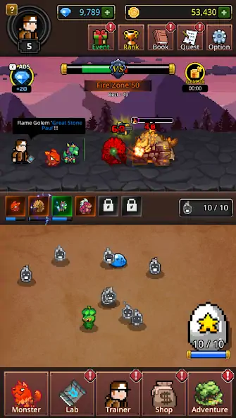 Download Grow Mergemon Masters-Idle Rpg MOD [Unlimited money] + MOD [Menu] APK for Android