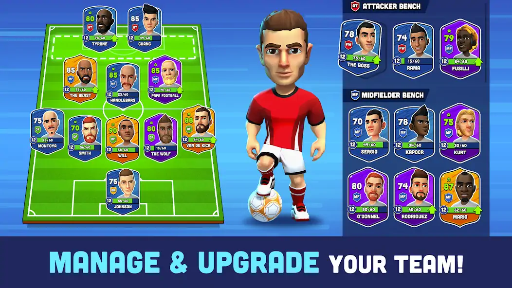 Download Mini Football - Mobile Soccer MOD [Unlimited money/gems] + MOD [Menu] APK for Android