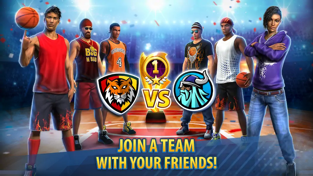 Download Basketball Stars: Multiplayer MOD [Unlimited money] + MOD [Menu] APK for Android