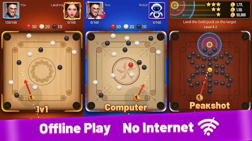 Download Carrom Meta-Board Disc Game MOD [Unlimited money/gems] + MOD [Menu] APK for Android