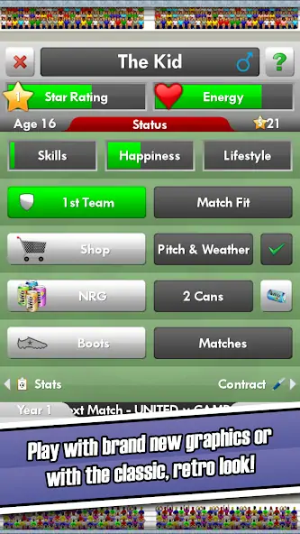 Download New Star Soccer MOD [Unlimited money/gems] + MOD [Menu] APK for Android