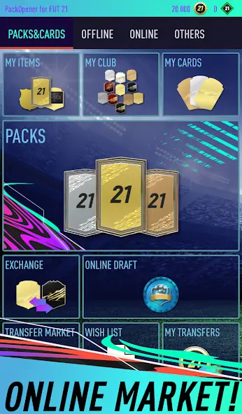 Download Pack Opener for FUT 21 MOD [Unlimited money] + MOD [Menu] APK for Android