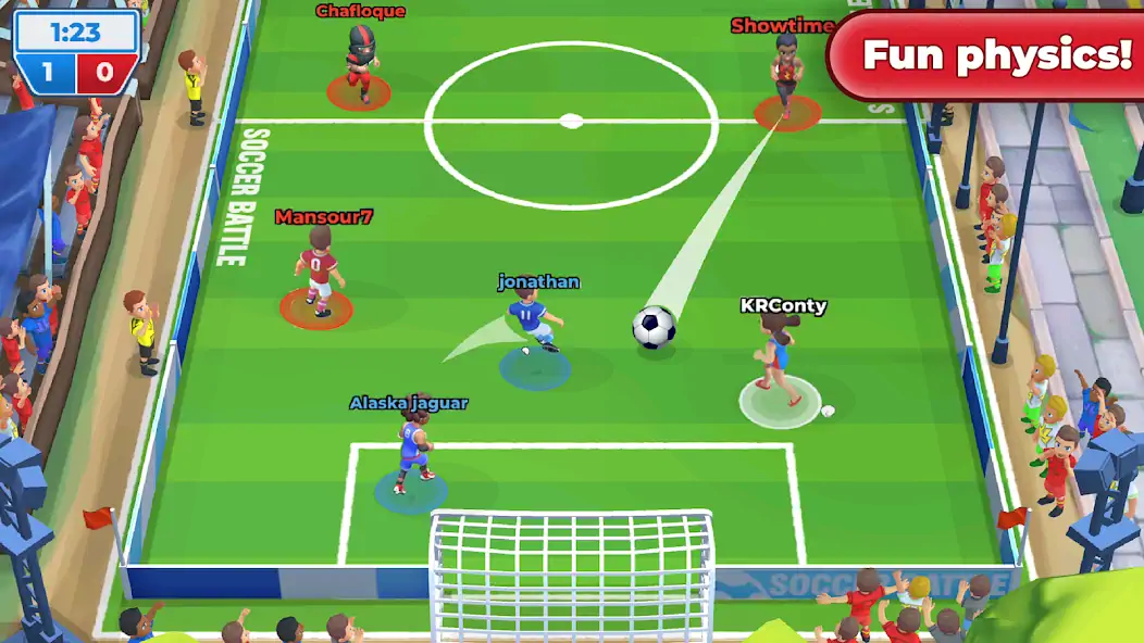 Download Soccer Battle - PvP Football MOD [Unlimited money/gems] + MOD [Menu] APK for Android