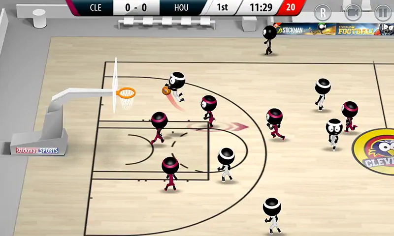 Download Stickman Basketball 2017 MOD [Unlimited money] + MOD [Menu] APK for Android