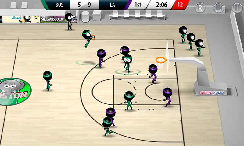 Download Stickman Basketball 2017 MOD [Unlimited money] + MOD [Menu] APK for Android
