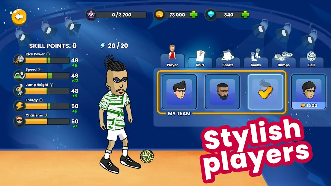 Download Soccer Spike - Kick Volleyball MOD [Unlimited money] + MOD [Menu] APK for Android