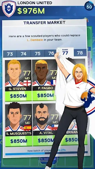 Download Idle Eleven - Soccer tycoon MOD [Unlimited money/gems] + MOD [Menu] APK for Android
