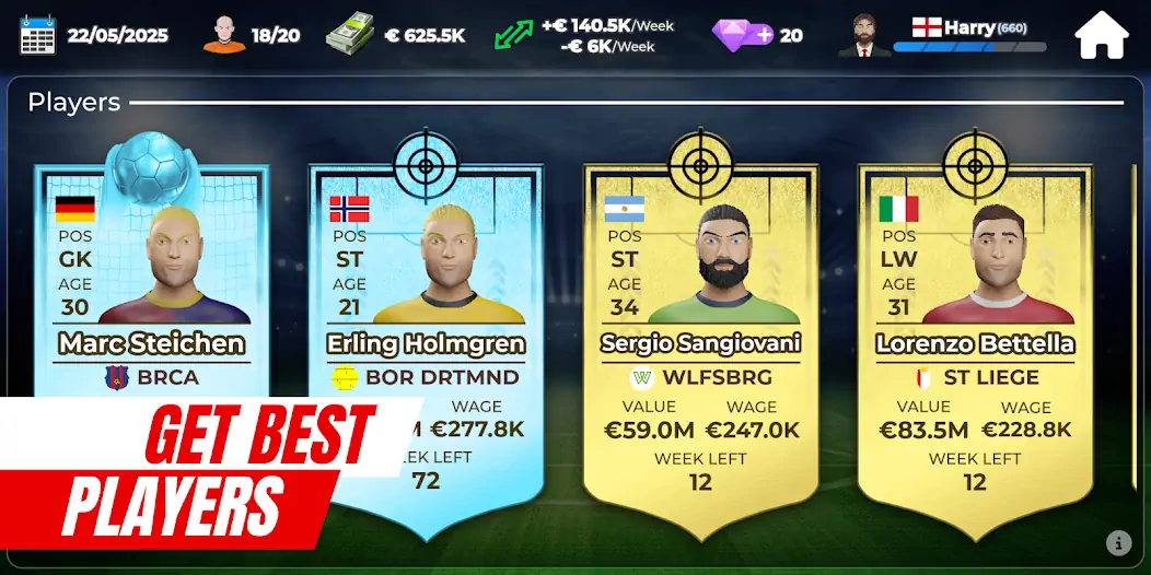 Download Pro Football Agent MOD [Unlimited money/gems] + MOD [Menu] APK for Android
