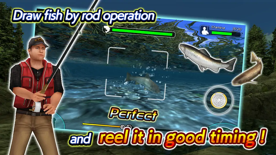 Download Fly Fishing 3D II MOD [Unlimited money/gems] + MOD [Menu] APK for Android