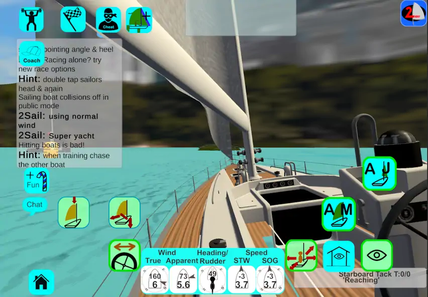 Download 2Sail Sailing Simulator MOD [Unlimited money/coins] + MOD [Menu] APK for Android