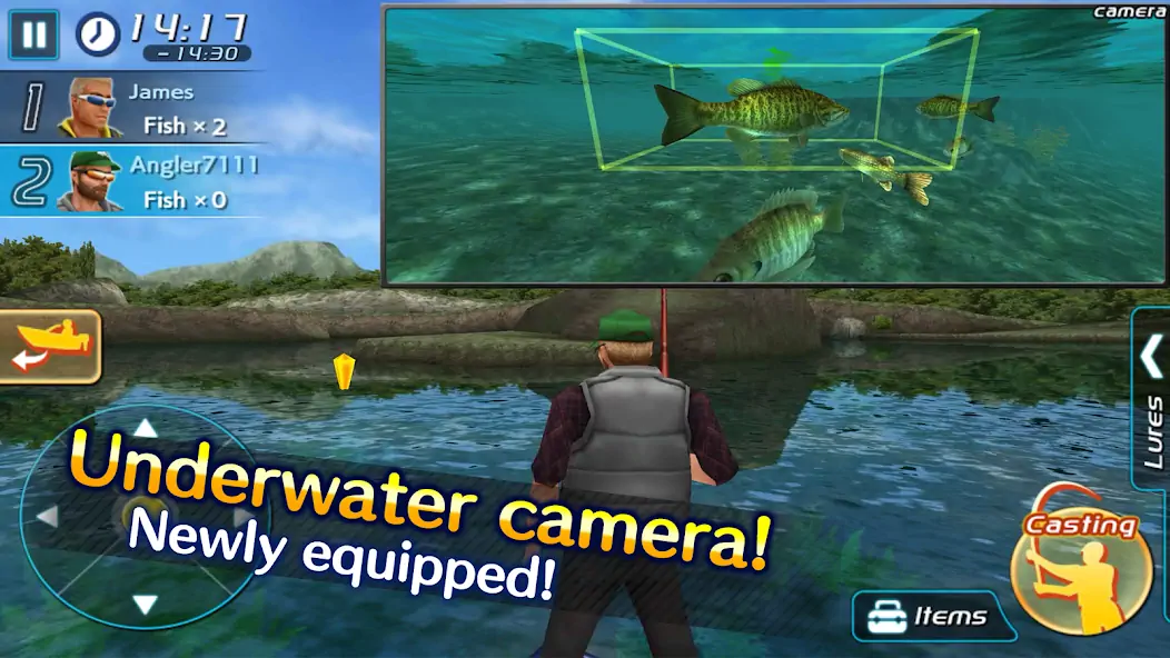 Download Bass Fishing 3D II MOD [Unlimited money/coins] + MOD [Menu] APK for Android