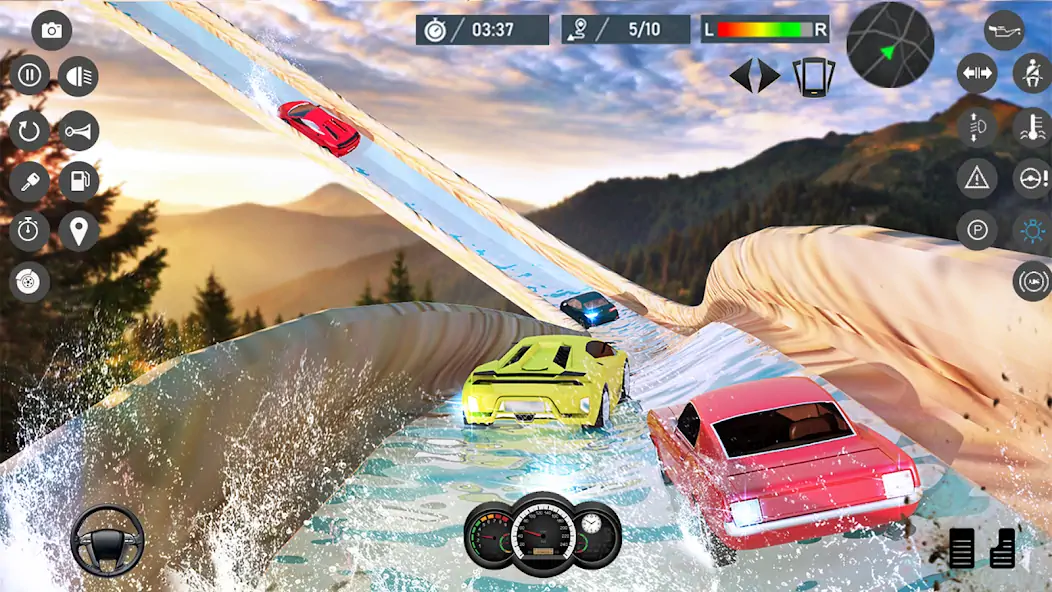 Download Water Slide Car Race games MOD [Unlimited money/coins] + MOD [Menu] APK for Android