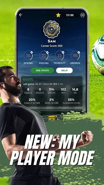 Download Astonishing Eleven Football MOD [Unlimited money/gems] + MOD [Menu] APK for Android