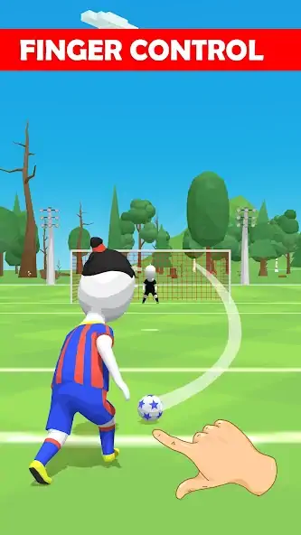 Download Stickman Freekick: Soccer game MOD [Unlimited money/gems] + MOD [Menu] APK for Android