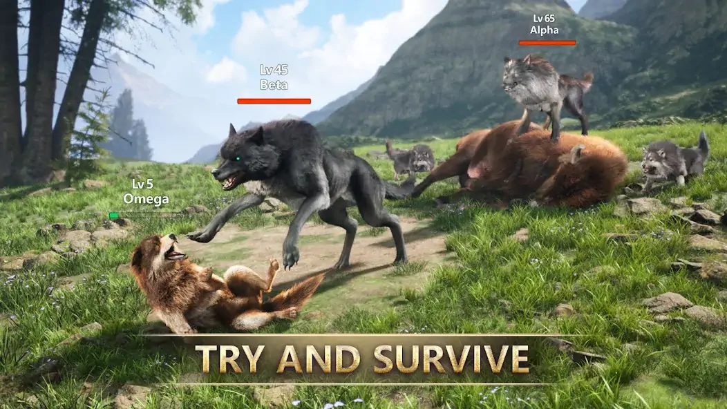 Download Wolf Game: Wild Animal Wars MOD [Unlimited money/coins] + MOD [Menu] APK for Android