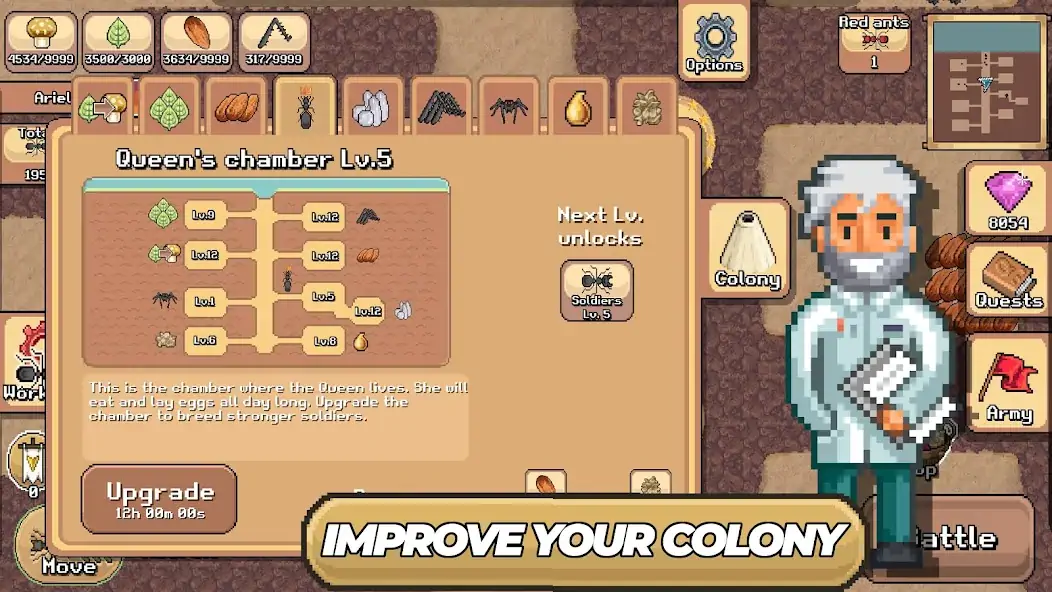 Download Pocket Ants: Colony Simulator MOD [Unlimited money] + MOD [Menu] APK for Android