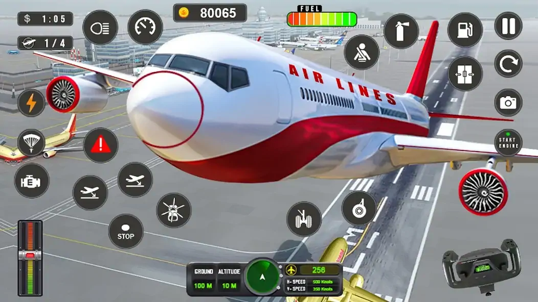 Download Flight Simulator - Plane Games MOD [Unlimited money] + MOD [Menu] APK for Android