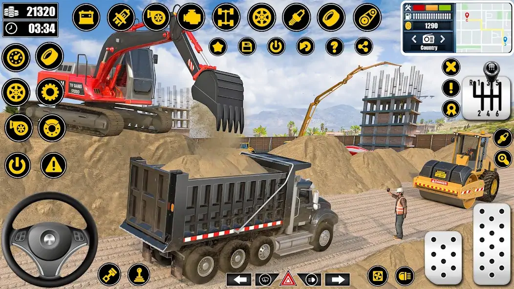 Download Real Construction Simulator MOD [Unlimited money/gems] + MOD [Menu] APK for Android