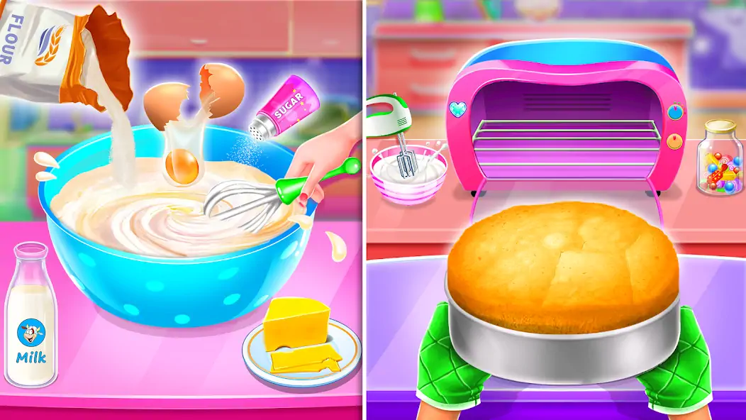 Download Sweet Bakery - Girls Cake Game MOD [Unlimited money/coins] + MOD [Menu] APK for Android