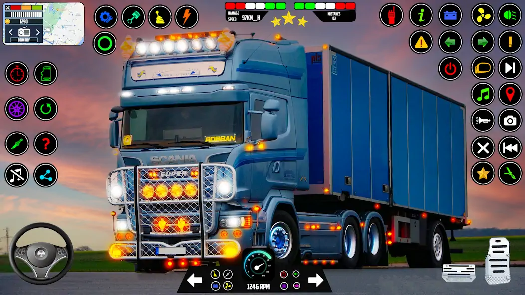 Download Euro Truck Games Cargo Driving MOD [Unlimited money/gems] + MOD [Menu] APK for Android