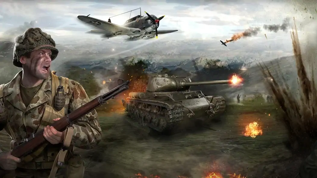 Download World of War Machines - WW2 MOD [Unlimited money/gems] + MOD [Menu] APK for Android