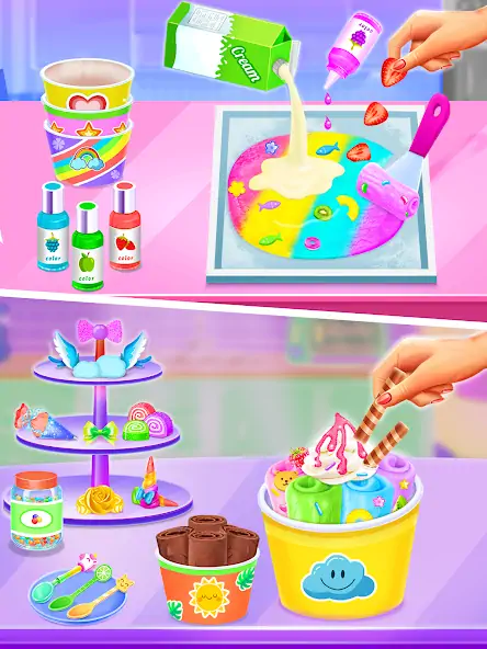 Download Ice Cream Cone-Ice Cream Games MOD [Unlimited money/gems] + MOD [Menu] APK for Android