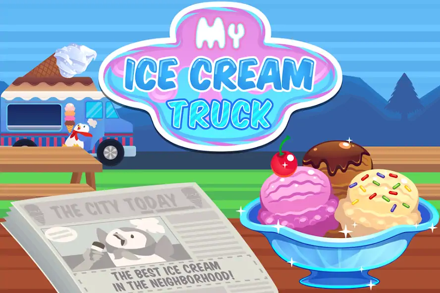 Download My Ice Cream Truck: Food Game MOD [Unlimited money/gems] + MOD [Menu] APK for Android
