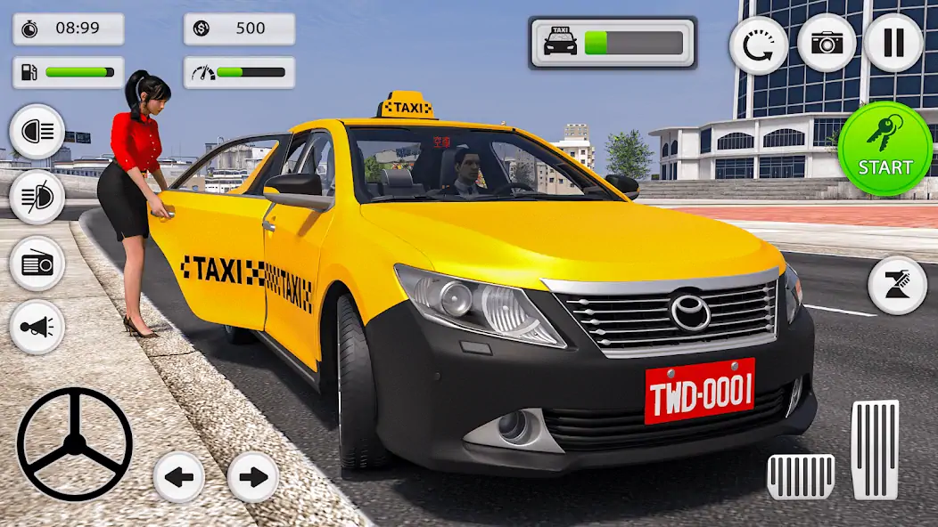 Download Taxi Car Driving Simulator MOD [Unlimited money/gems] + MOD [Menu] APK for Android
