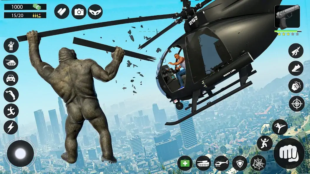 Download Gorilla Hero Gangster Crime MOD [Unlimited money/coins] + MOD [Menu] APK for Android