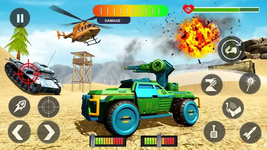 Download Tank Battle 3D War Tanks Game MOD [Unlimited money/gems] + MOD [Menu] APK for Android
